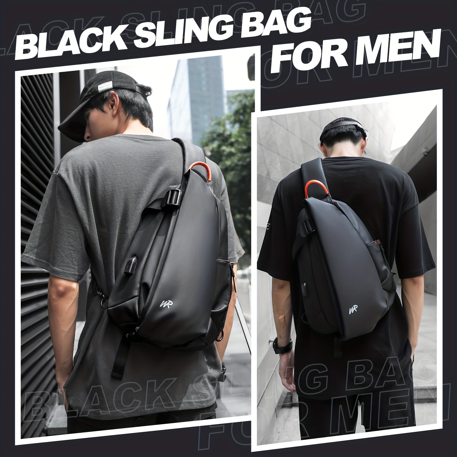 A Laid-Back Men'S Chest Bag, a Straightforward Shoulder Crossbody for Travel, a Fashionable Crossbody Bag for Students, a Compact Bag, And a Stylish Messenger Bag Designed for Men
