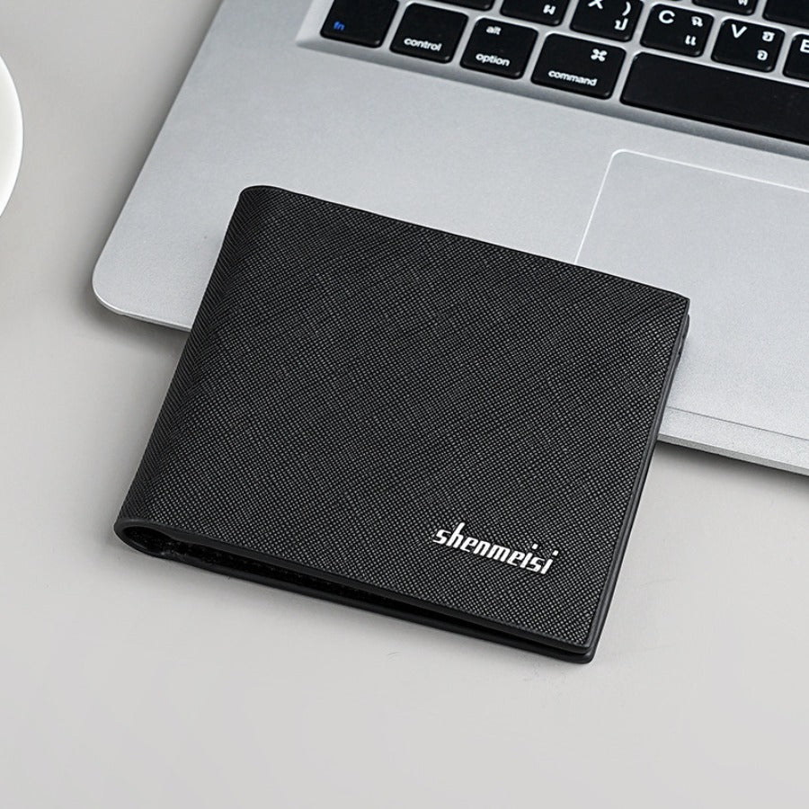 1pc Men'S Vintage Retro Soft Faux Leather Short Wallet - Slim Compact Wallet with Multiple Card Slots Hidden Currency Pocket, Durable Portable Cash Holder for Daily Commuting, Travel - Suitable for All Occasions