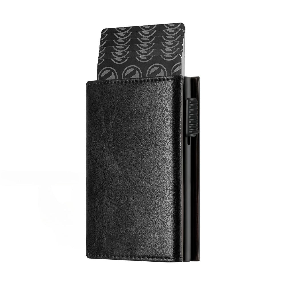 Vintage Magnetic Lock Wallet with Pop-Up Card Holder & Coin Suitable for Cash, Credit Cards, Holders, PU, Zipper Pouches, Card - Birthday\u002FValentine's Gift for Him