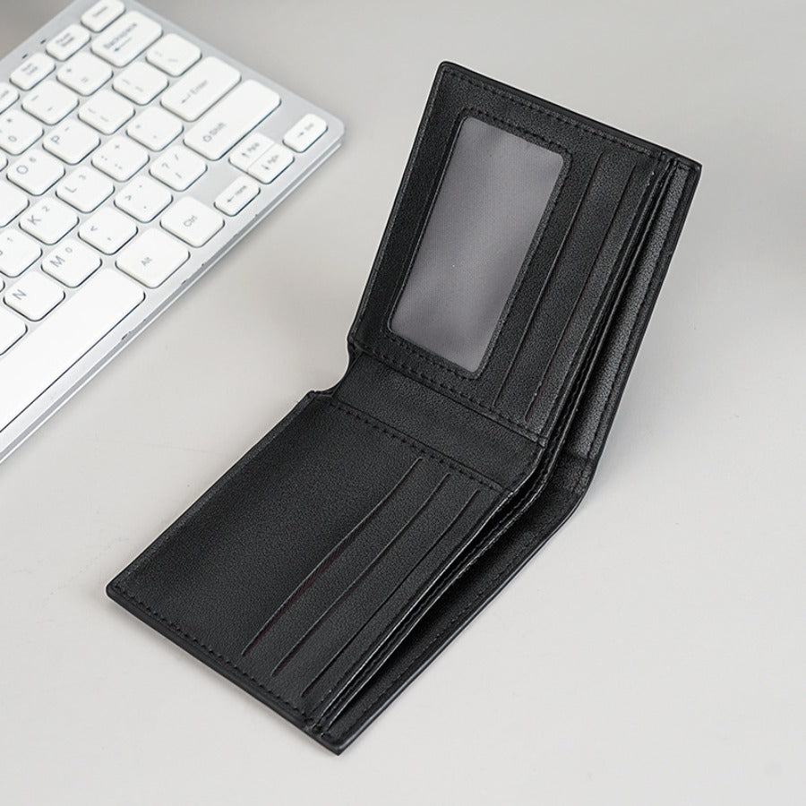 1pc Men'S Vintage Retro Soft Faux Leather Short Wallet - Slim Compact Wallet with Multiple Card Slots Hidden Currency Pocket, Durable Portable Cash Holder for Daily Commuting, Travel - Suitable for All Occasions