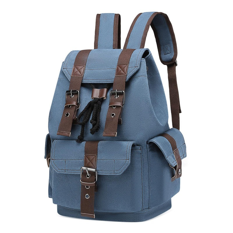 Classic Canvas Backpack for Both Genders, Sturdy Everyday Daypack, Spacious Travel Backpack Suitable for Hiking And Regular Use (Black)