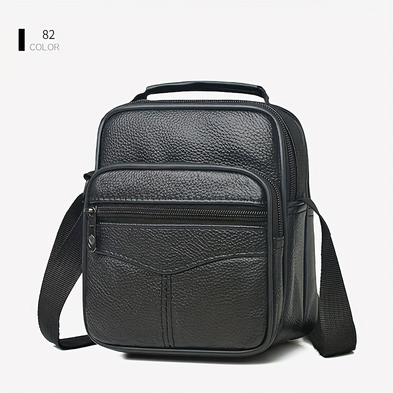 Men's Crossbody Backpack, Shoulder Bag, Retro Handbag, Business Bag, Casual Men's Bag, Briefcase, Holiday Gift, Large Capacity, Multi-compartment, Crossbody Bag Handbag with Adjustable Shoulder Strap