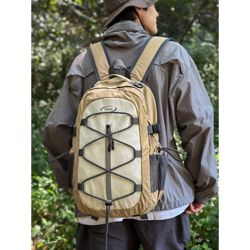 Traveling, Mountain Climbing, Leisure Dual-Shoulder Bag, New Style, Large Capacity, Hiking, Sports, Mountain Climbing Bag, Short-Distance Travel Backpack, Men'S Bag