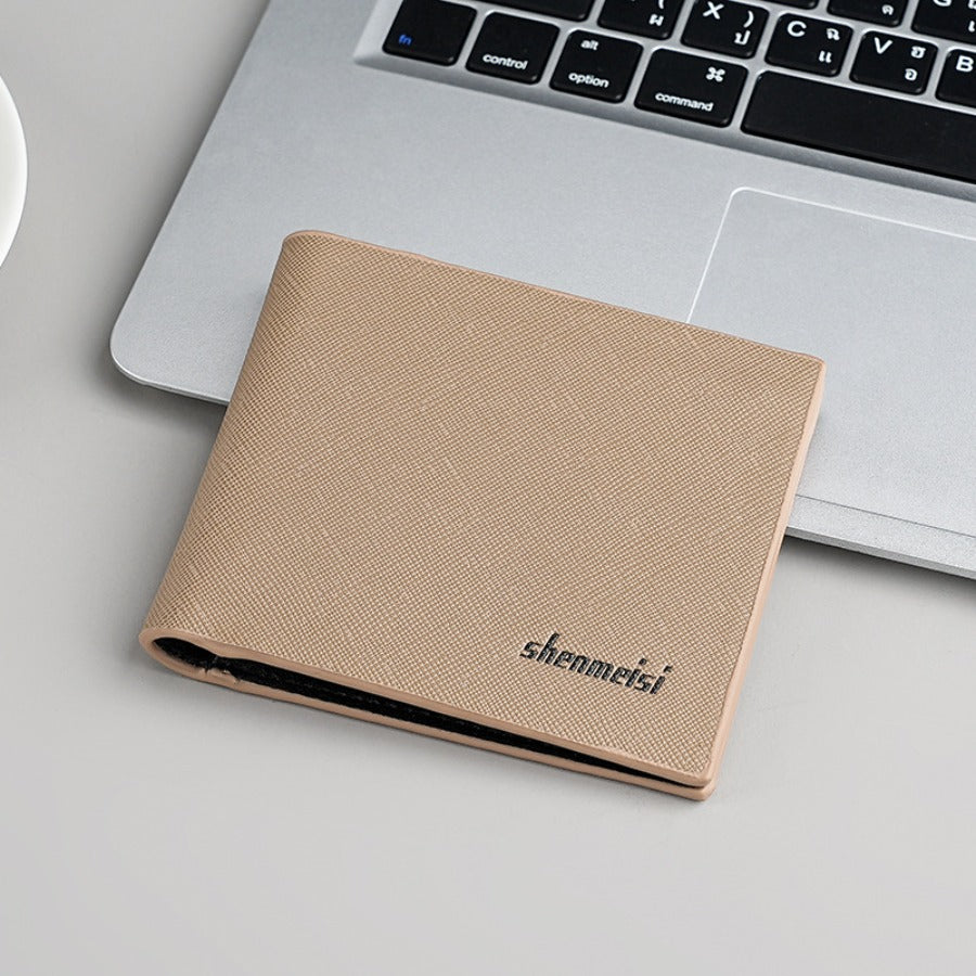 1pc Men'S Vintage Retro Soft Faux Leather Short Wallet - Slim Compact Wallet with Multiple Card Slots Hidden Currency Pocket, Durable Portable Cash Holder for Daily Commuting, Travel - Suitable for All Occasions