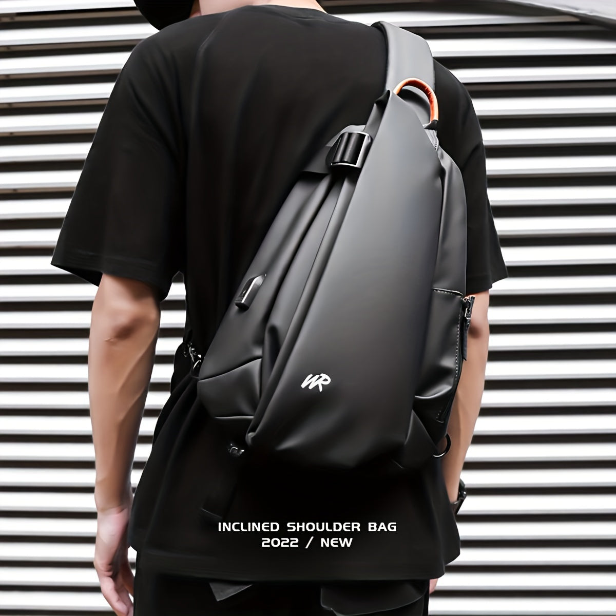 A Laid-Back Men'S Chest Bag, a Straightforward Shoulder Crossbody for Travel, a Fashionable Crossbody Bag for Students, a Compact Bag, And a Stylish Messenger Bag Designed for Men