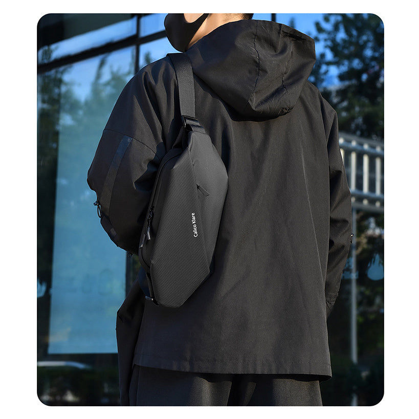 Men's Crossbody Bag Lightweight Large Capacity Chest Bag Small Backpack Sports Casual High Quality Shoulder Bag Trendy Brand Phone Waist Bag