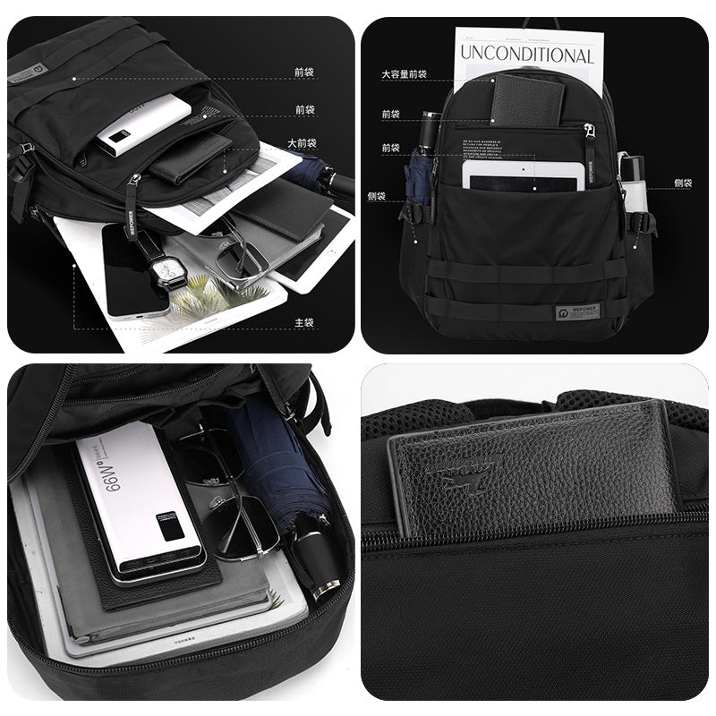 WEPOWER New Men'S Lightweight Laptop Backpack - Stylish, And Ideal for Business Use