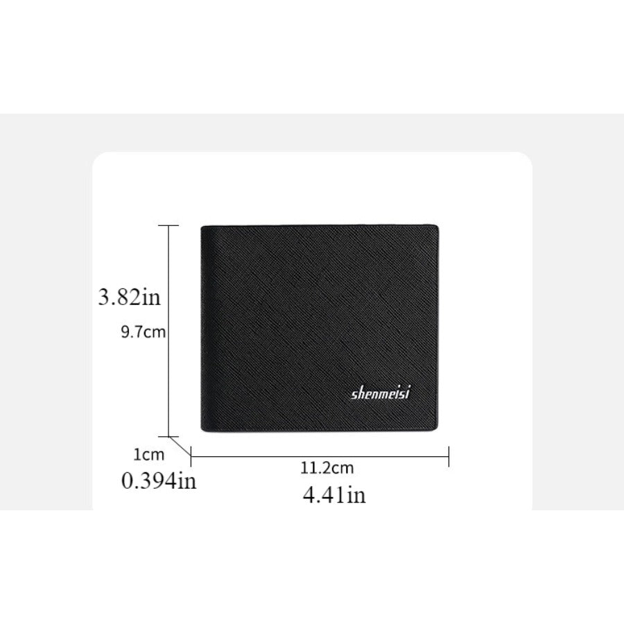 1pc Men'S Vintage Retro Soft Faux Leather Short Wallet - Slim Compact Wallet with Multiple Card Slots Hidden Currency Pocket, Durable Portable Cash Holder for Daily Commuting, Travel - Suitable for All Occasions