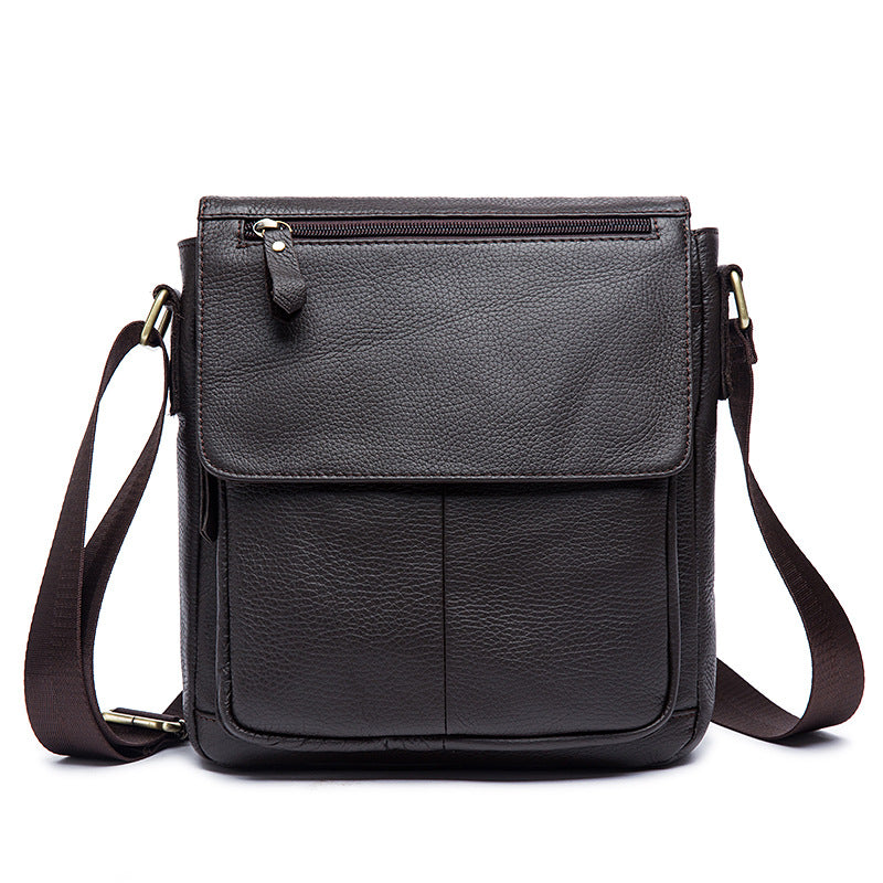 Genuine Men's Bag Single Shoulder Bag Casual Men's Crossbody Bag Business Single Shoulder Bag Men