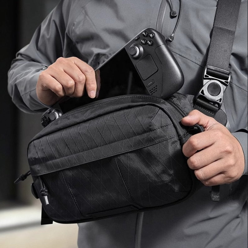 X-Pac Outdoor Lingge Men'S Shoulder Bag - Spacious And Versatile Crossbody Bag for Outdoor Use, Featuring Adjustable Straps And Various Compartments, Ideal for Everyday Travel And Outdoor Activities